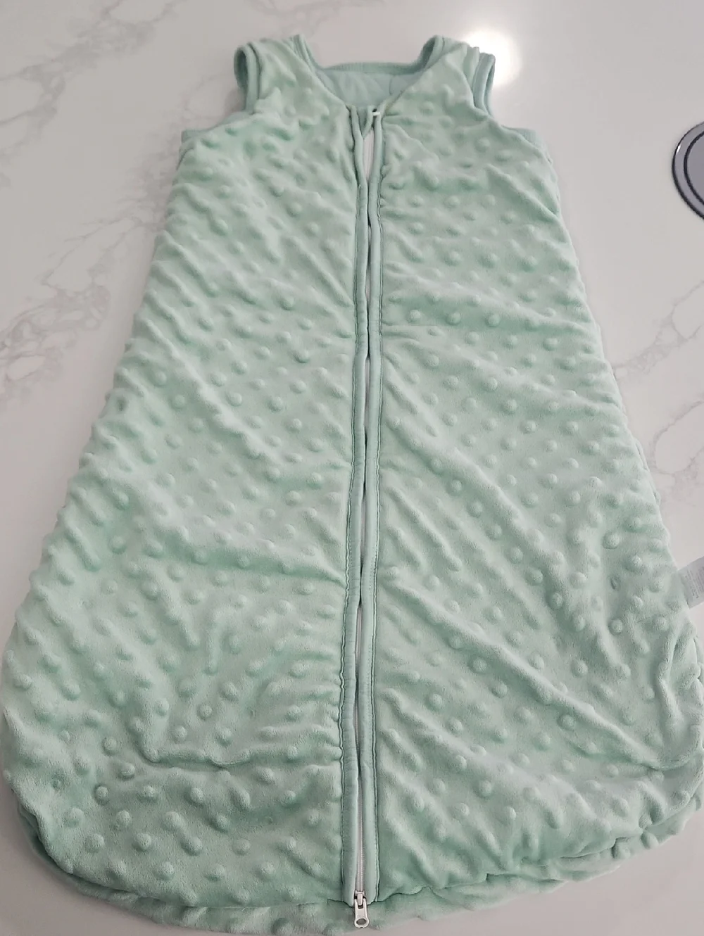 Mint Green Baby Sleep Sack - Zip Front Size 6-12 Months - Picture 1 of 6